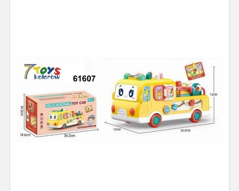 Edukacyjny samochód zabawka autobus strażacki 7KELREX 61607