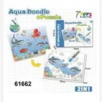 Zabawki Puzzle Aqua Doodle Podwodny Świat 2w1 44x31cm