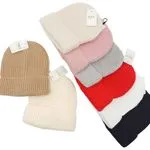 Czapki damskie beanie dzianinowe 12 szt mix kolorów