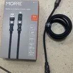 Kabel USB Morre RGB 1m 480Mbps 240W PD do ładowania telefonów