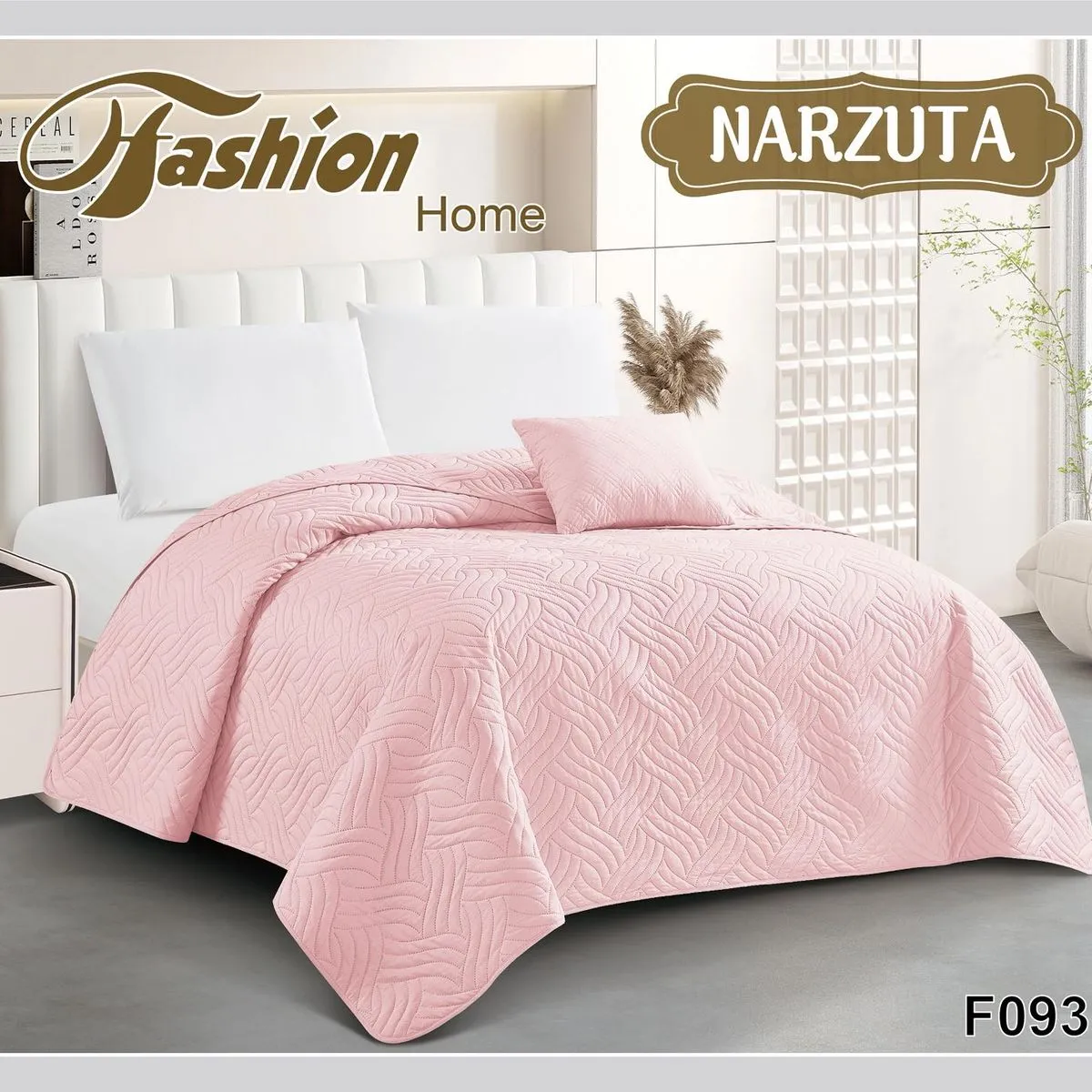 Narzuta Fashion Home 160x200cm Różowa Pikowana F093