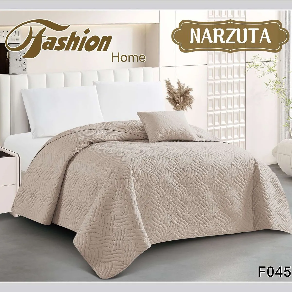 Komplet Narzuta Fashion Home 220x240cm + Poduszka F0404