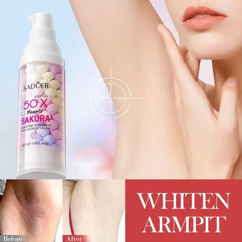 Sadoer 50x Sakura Pearls Underarm Whitening Cream 40g