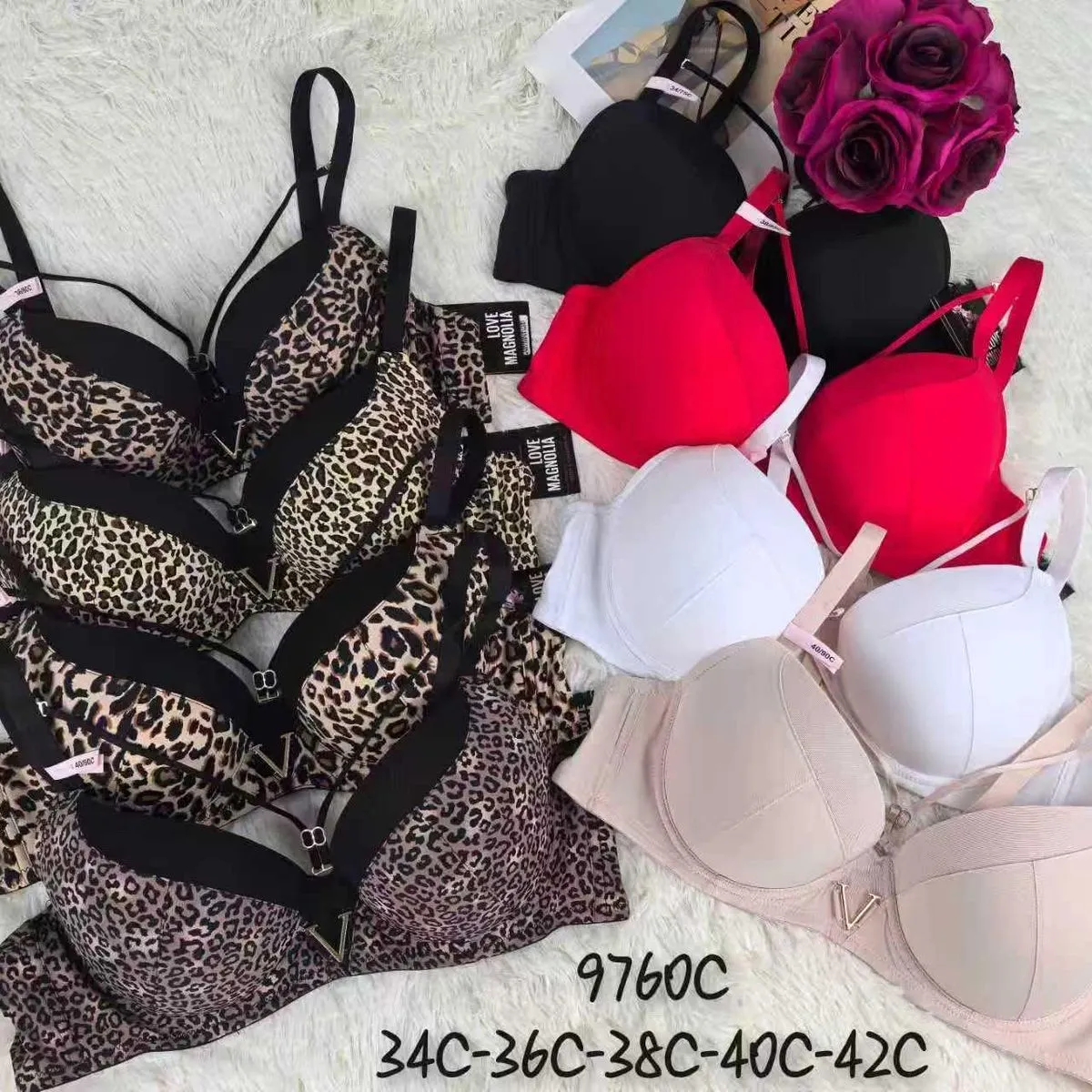 Biustonosz damski push-up 34C-36C-38C-40C-42C