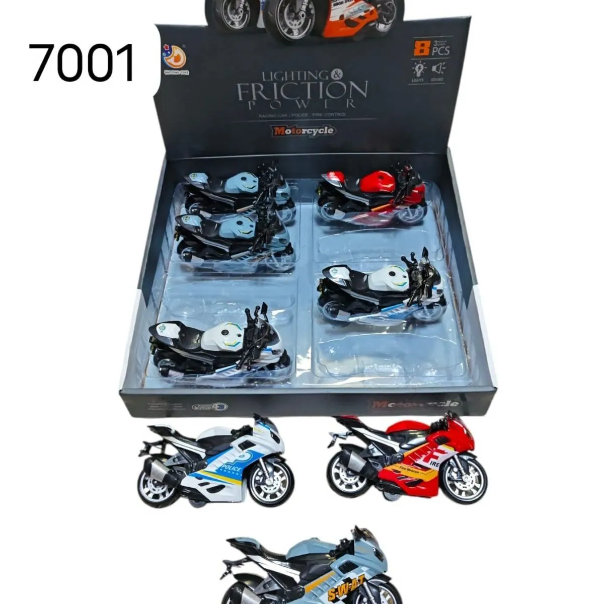 Zabawkowe motocykle Friction Power model 7001