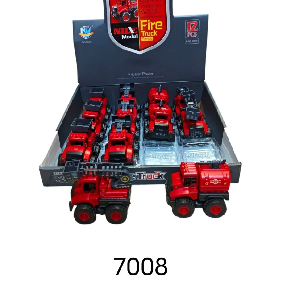 Samochód Straż Pożarna Mały Metalowy 7008