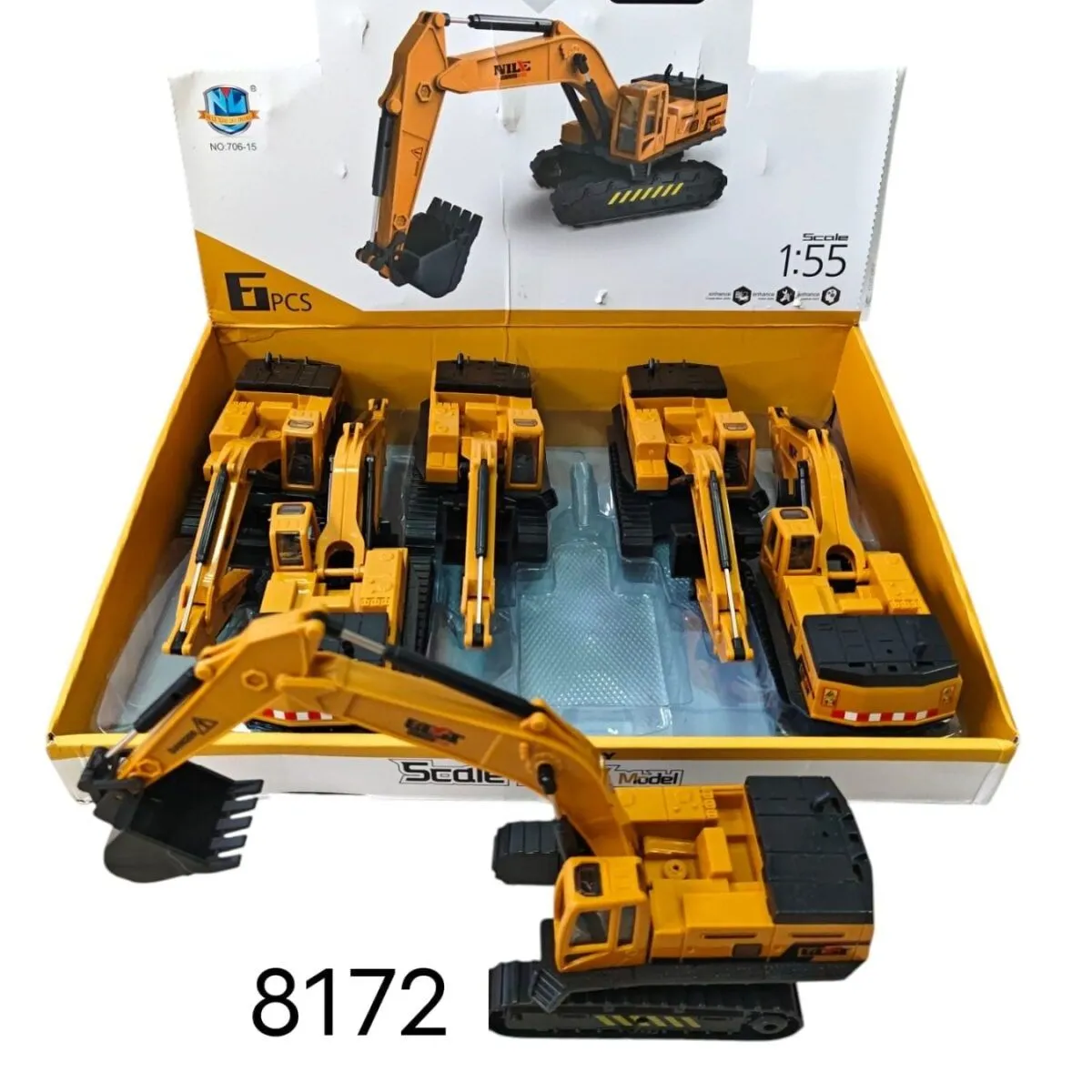 Model koparki budowlanej 1:55 Friction Power 6 szt