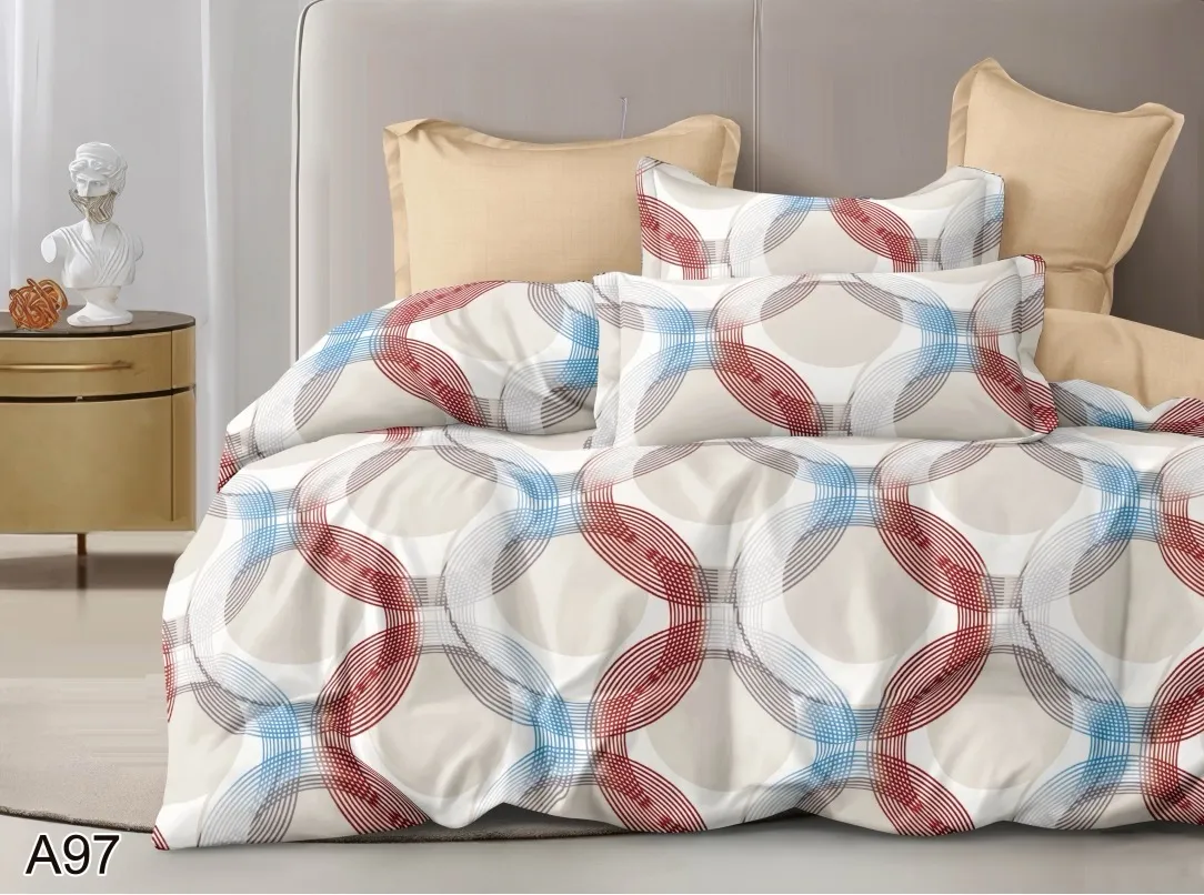 Komplet Pościeli Milano 5D 4CZ 160/200 z geometrycznym wzorem