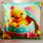 Poszewki 40x40 cm PE-114 z pisklęciem wielkanocnym