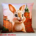 Poszewki 40x40 cm PE-149 z motywem królika