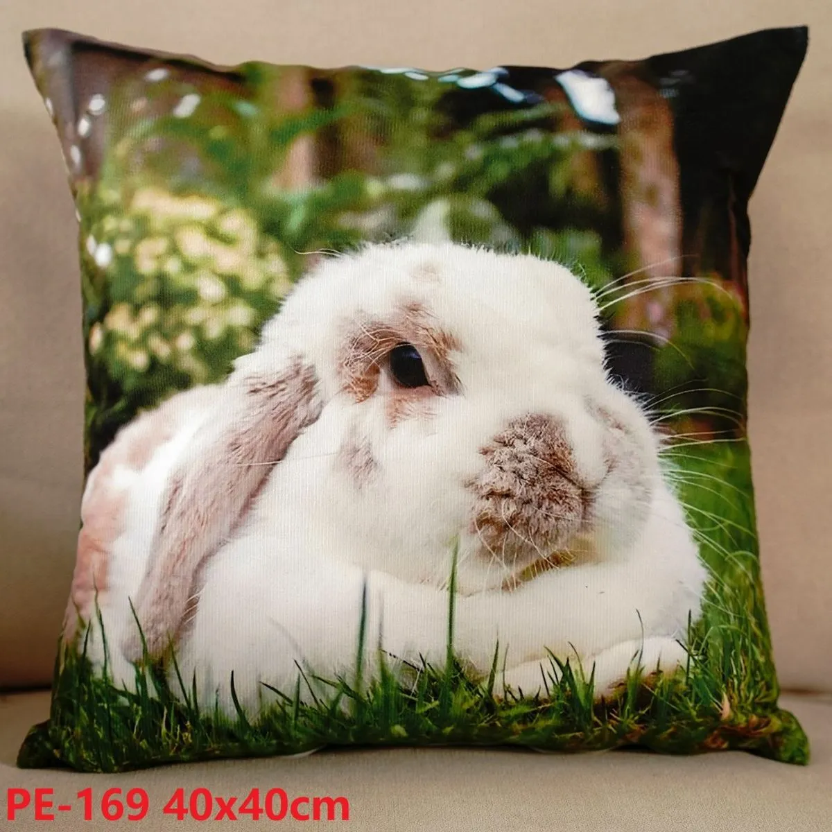 Poszewki dekoracyjne 40x40 cm królik PE-169