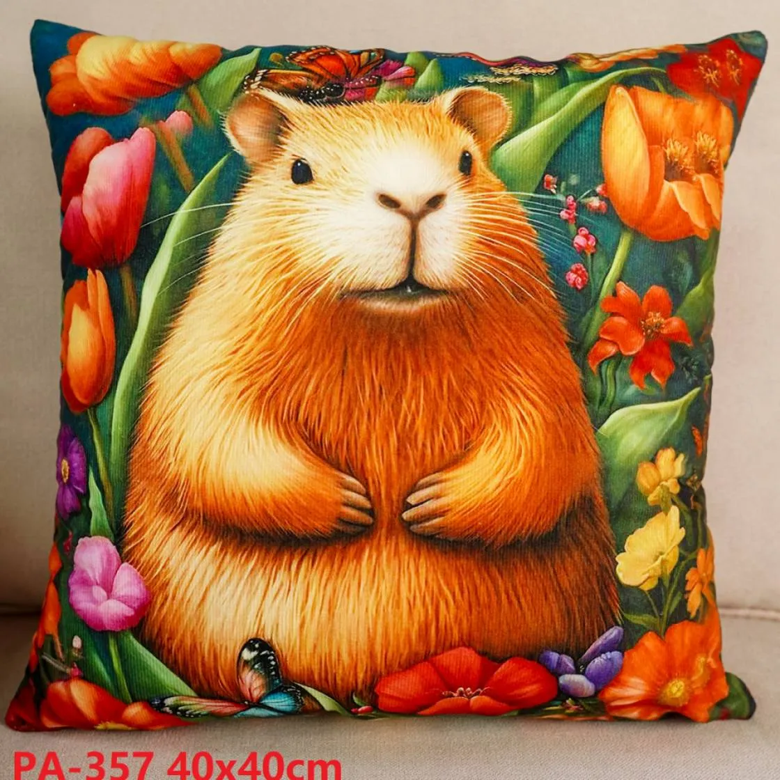 Poszewki dekoracyjne 40x40 cm PA-357 z chomikiem