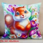 Poszewki 40x40 cm wiewiórka PA-361