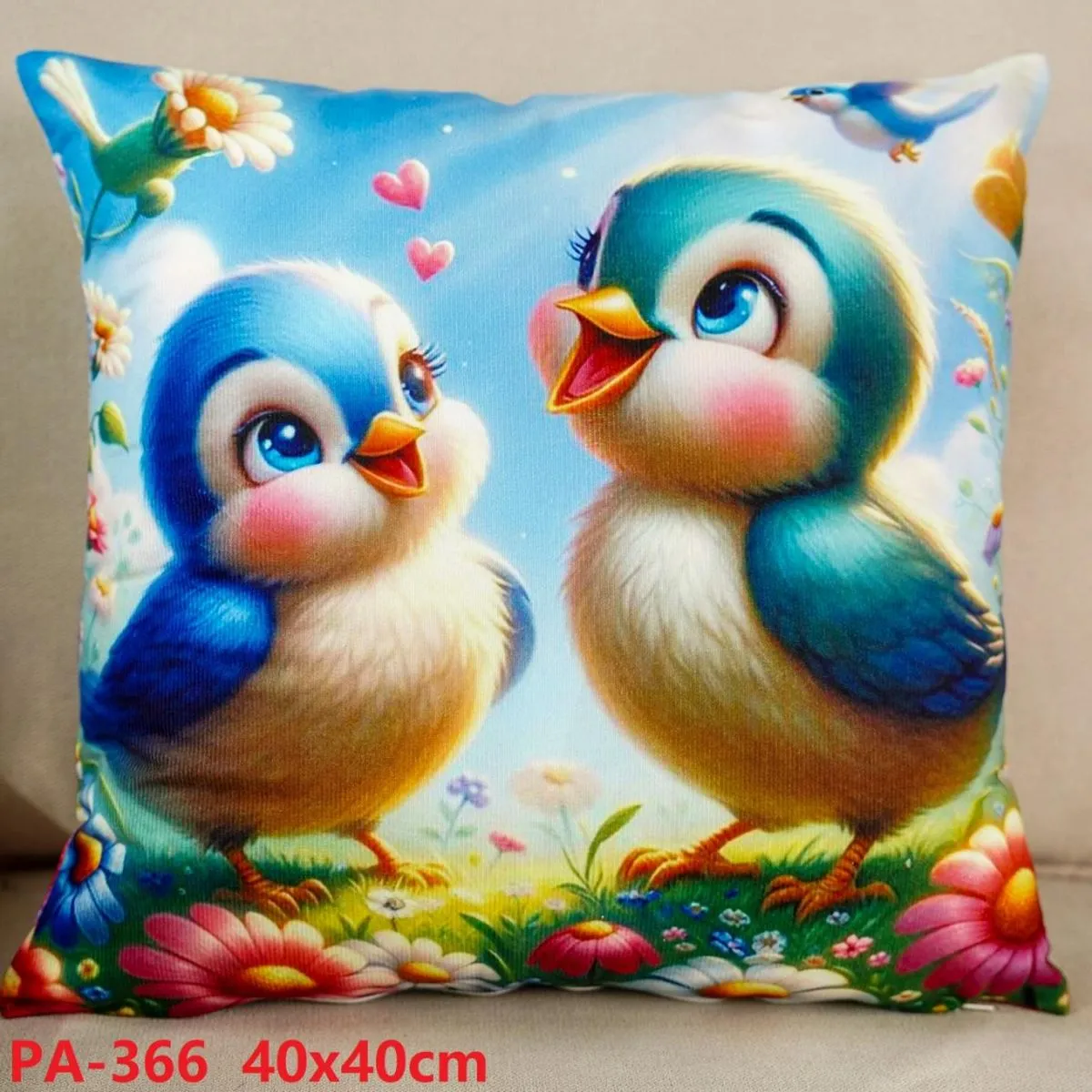 Poszewki 40x40 cm ptaszki PA-366