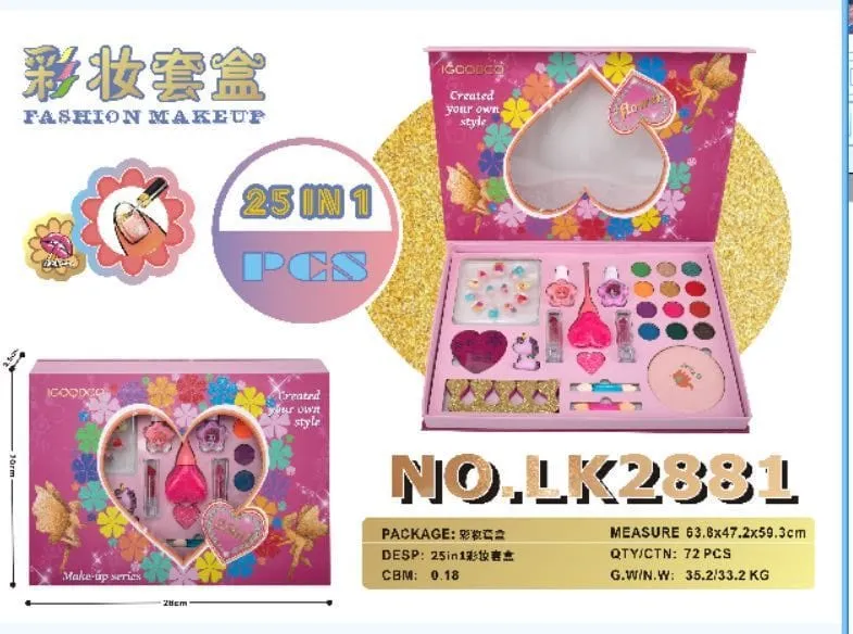 Zestaw kosmetyczki 25w1 Fashion Make-up dla dzieci NO.LK2881