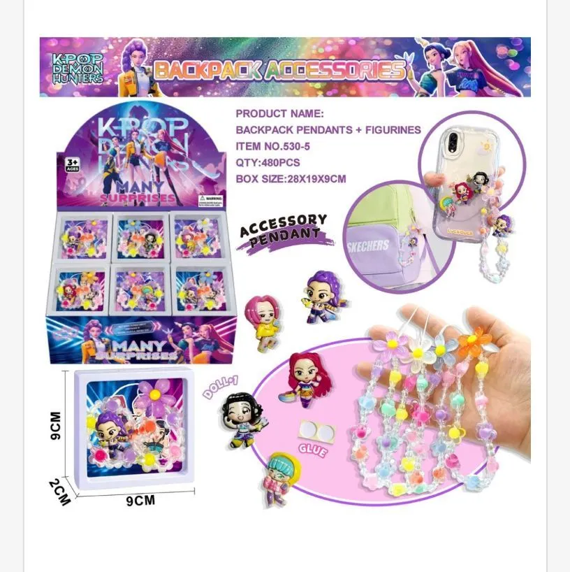 Zabawki Kpop Biżuteria i Figurki Plecakowe 480 szt