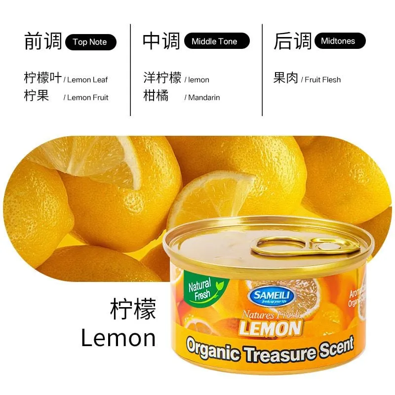 Zapach do auta SAMEILI Lemon Organic Treasure Scent