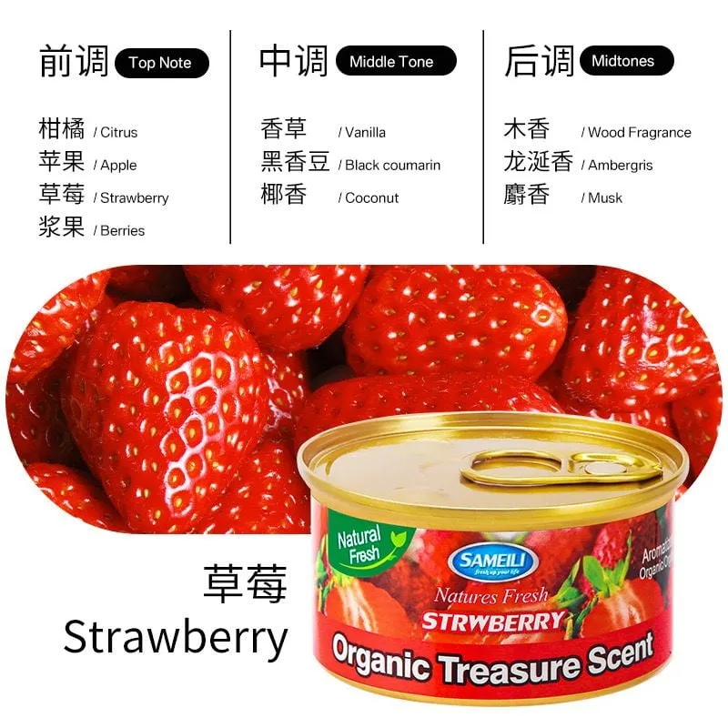 Zapachy Perfumowane do Auta Sameili Strawberry Puszka 12 szt