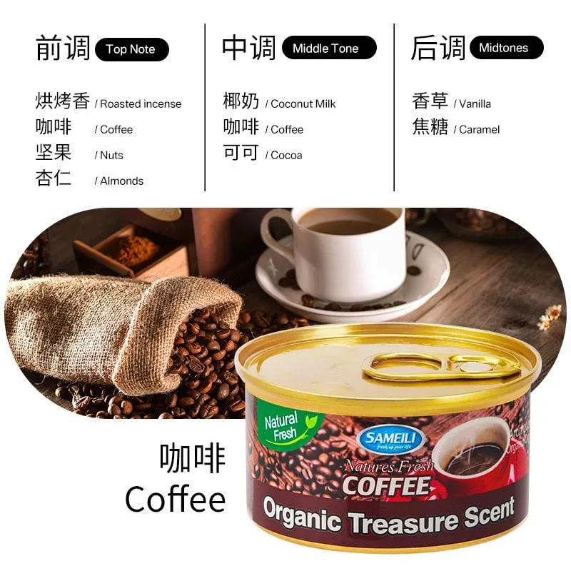 Zapach Perfumowany do Auta Sameili Coffee Organic Treasure 12szt
