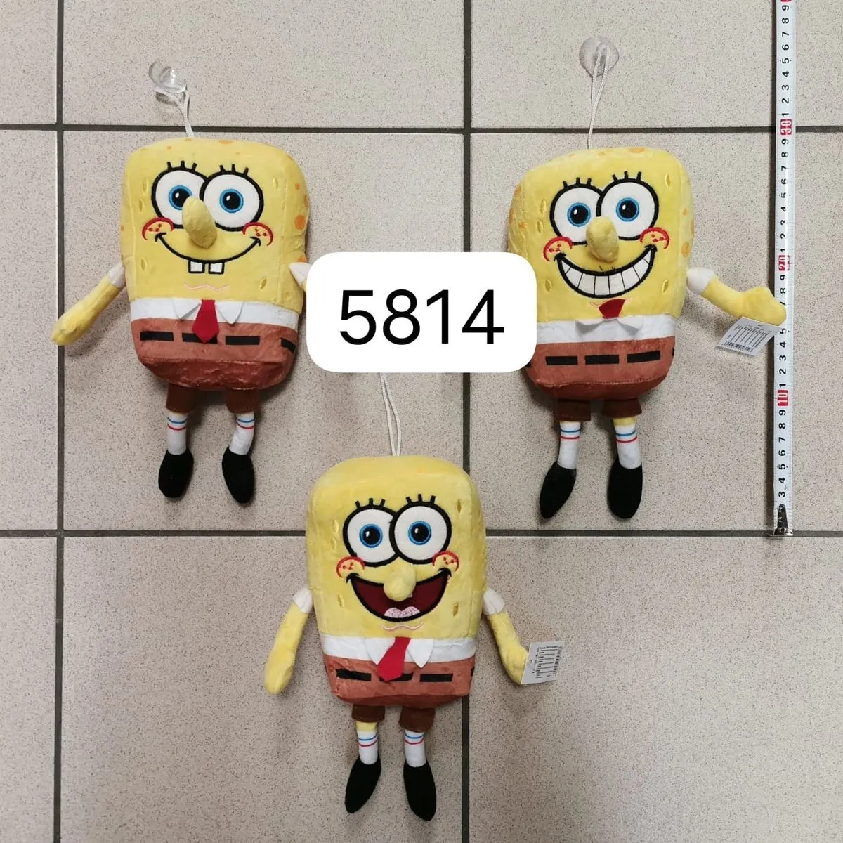 Maskotka Pluszowa SpongeBob z Przyssawką 20cm, 12 szt.