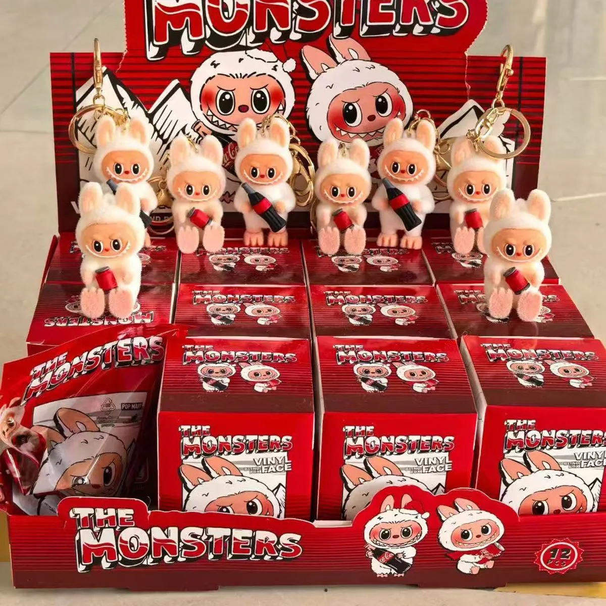 Blind Box Brelok Labubu The Monsters Vinyl Face - 12 szt.