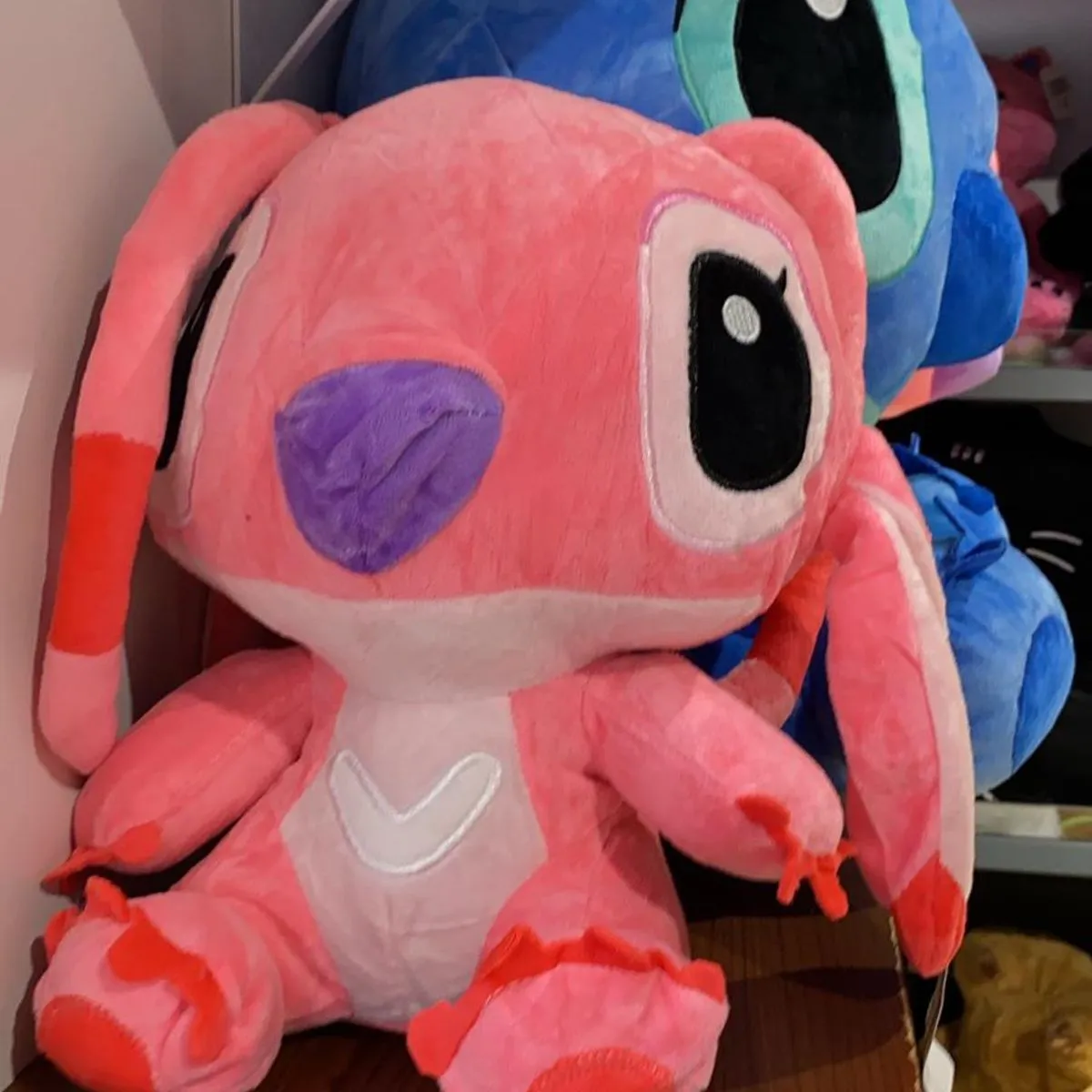 Maskotka Pluszowa Stitch Angel Różowy 35cm Miękki Plusz
