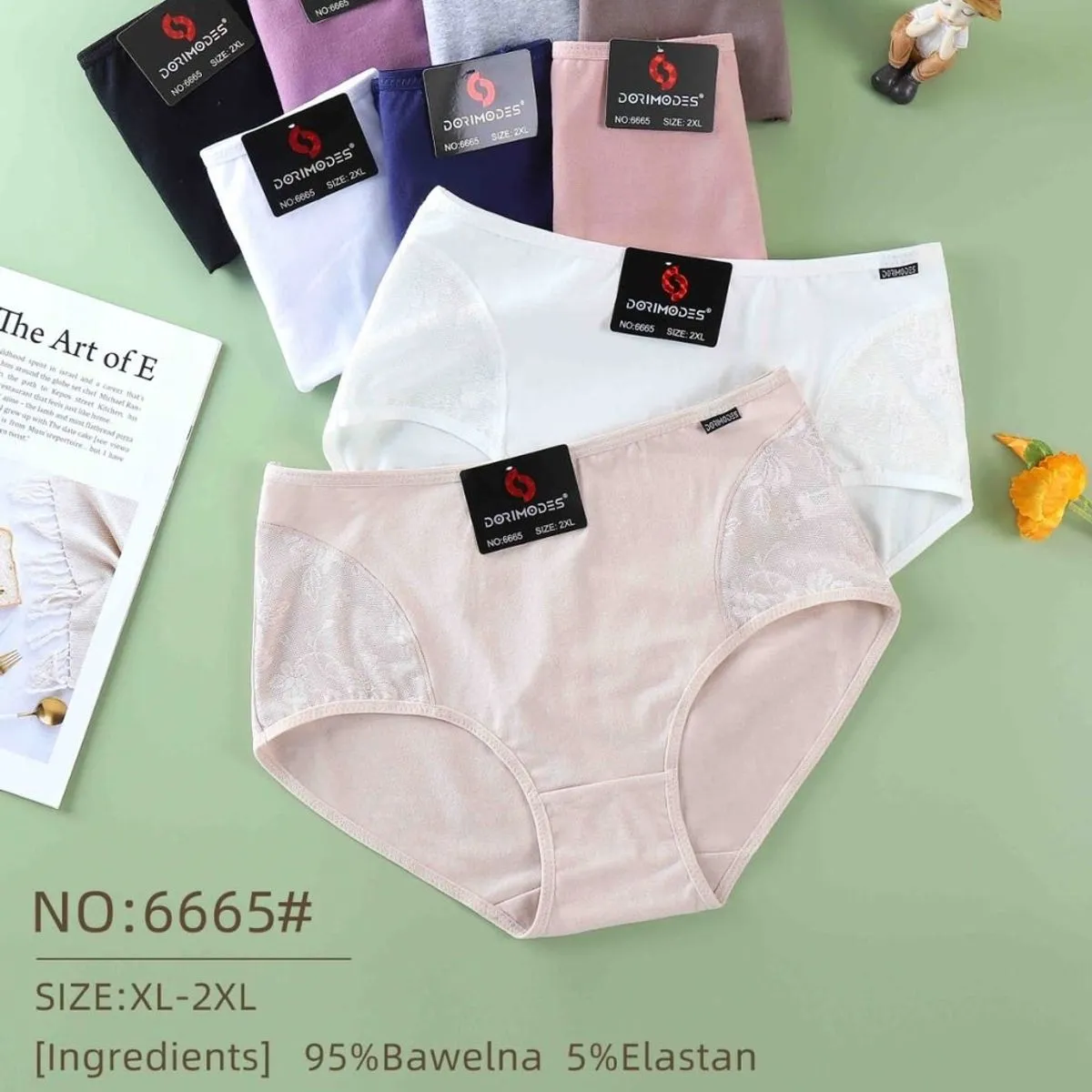 Majtki damskie Dormimodes NO:665S XL-XXL 95% bawełna