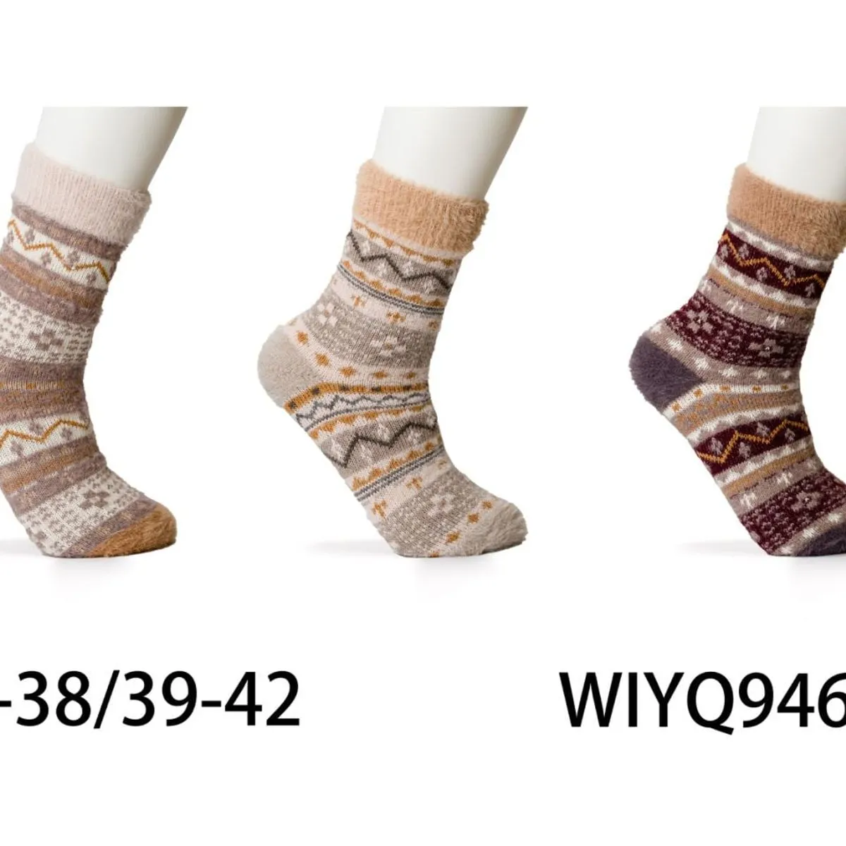 Skarpetki damskie wzorzyste 35-38/39-42, 3 szt.