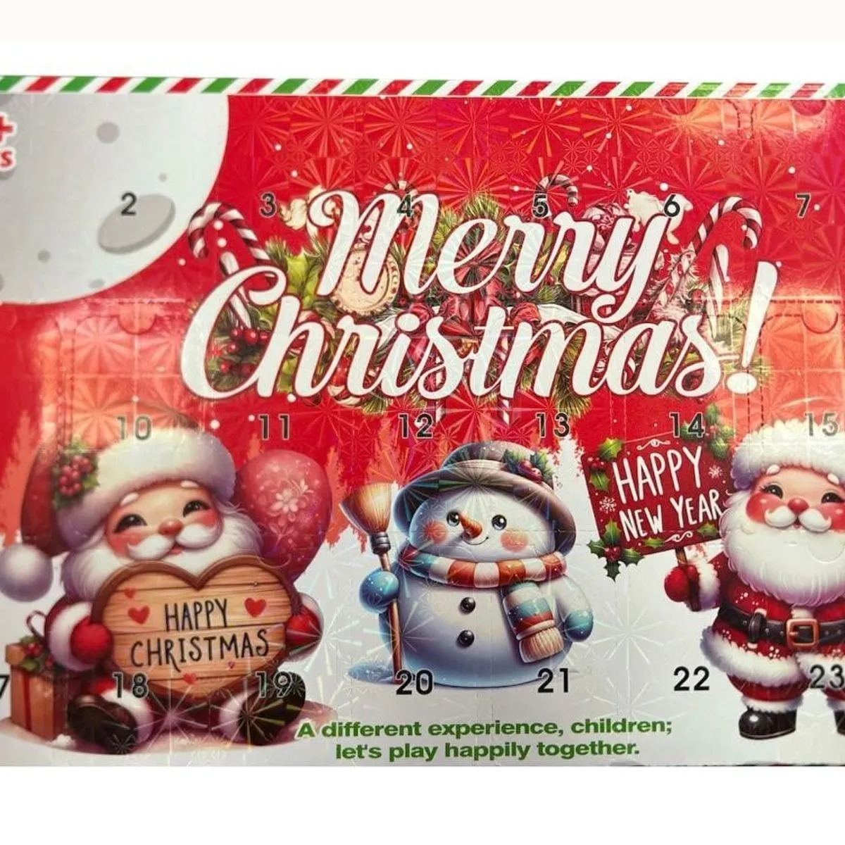 Kalendarz Adventowy Merry Christmas 3+ 24 drzwiczki