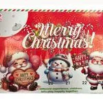 Kalendarz Adventowy Merry Christmas 3+ 24 drzwiczki