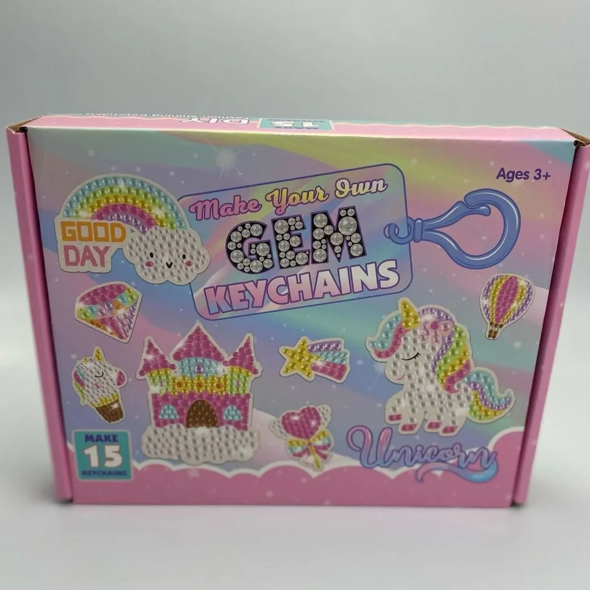 Make Your Own Keychains GEM Brelok Zestaw DIY Unicorn