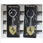 Brelok do kluczy z logo Ferrari żółty