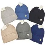 Czapki męskie beanie w 6 kolorach, prążkowane