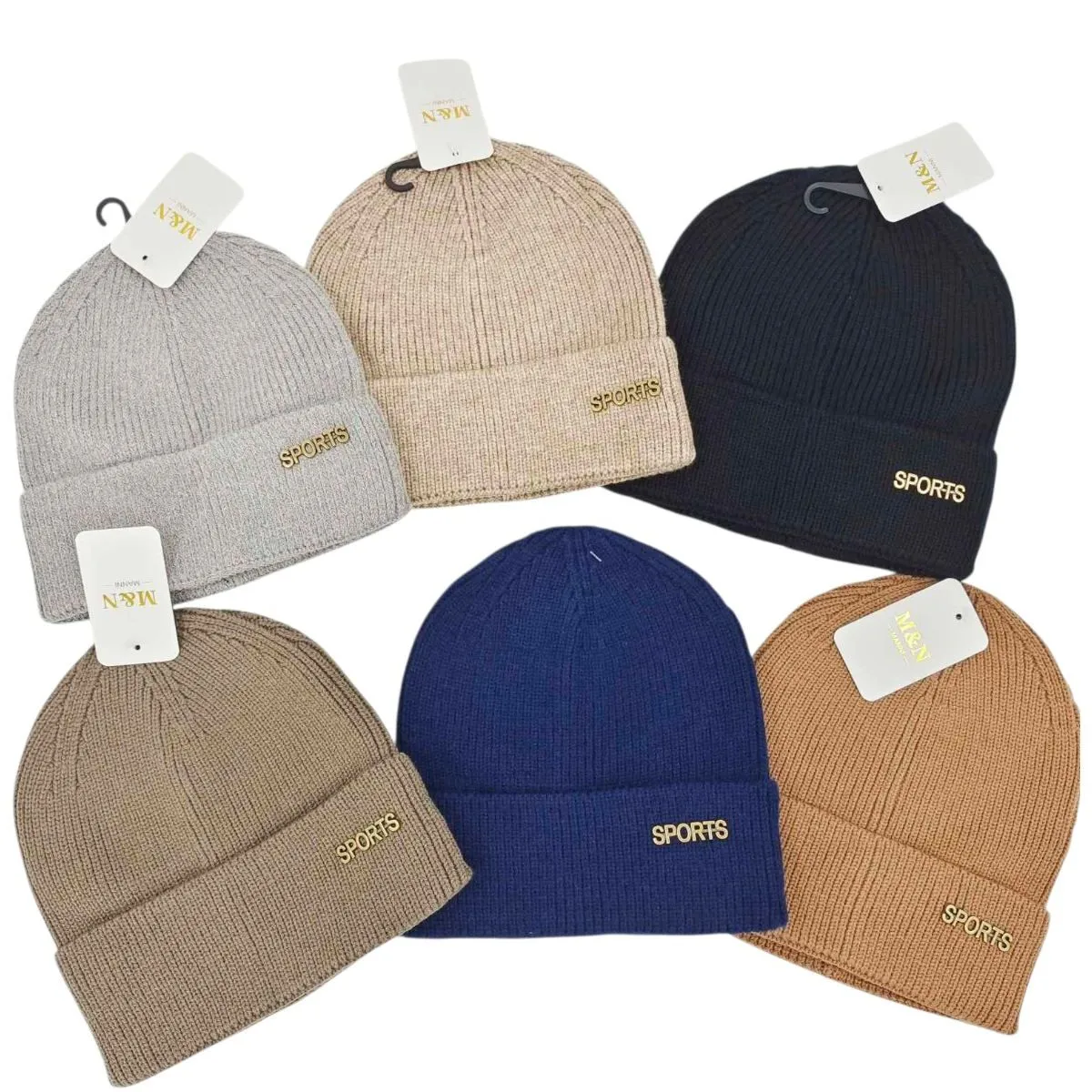Czapki męskie beanie 6 kolorów