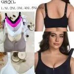 Biustonosz damski Magnoliai 9820 L-6XL z zamkiem