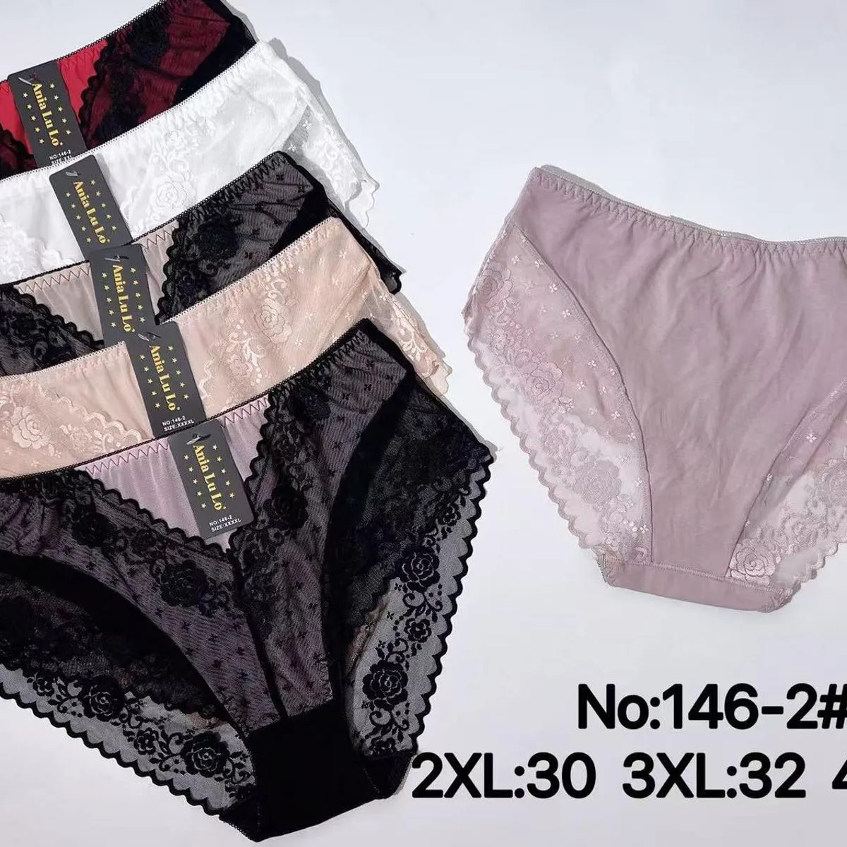 Majtki damskie koronkowe 2XL-4XL No.146-2