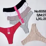 Majtki damskie stringi S/M-L/XL Nr 6058, 5 szt