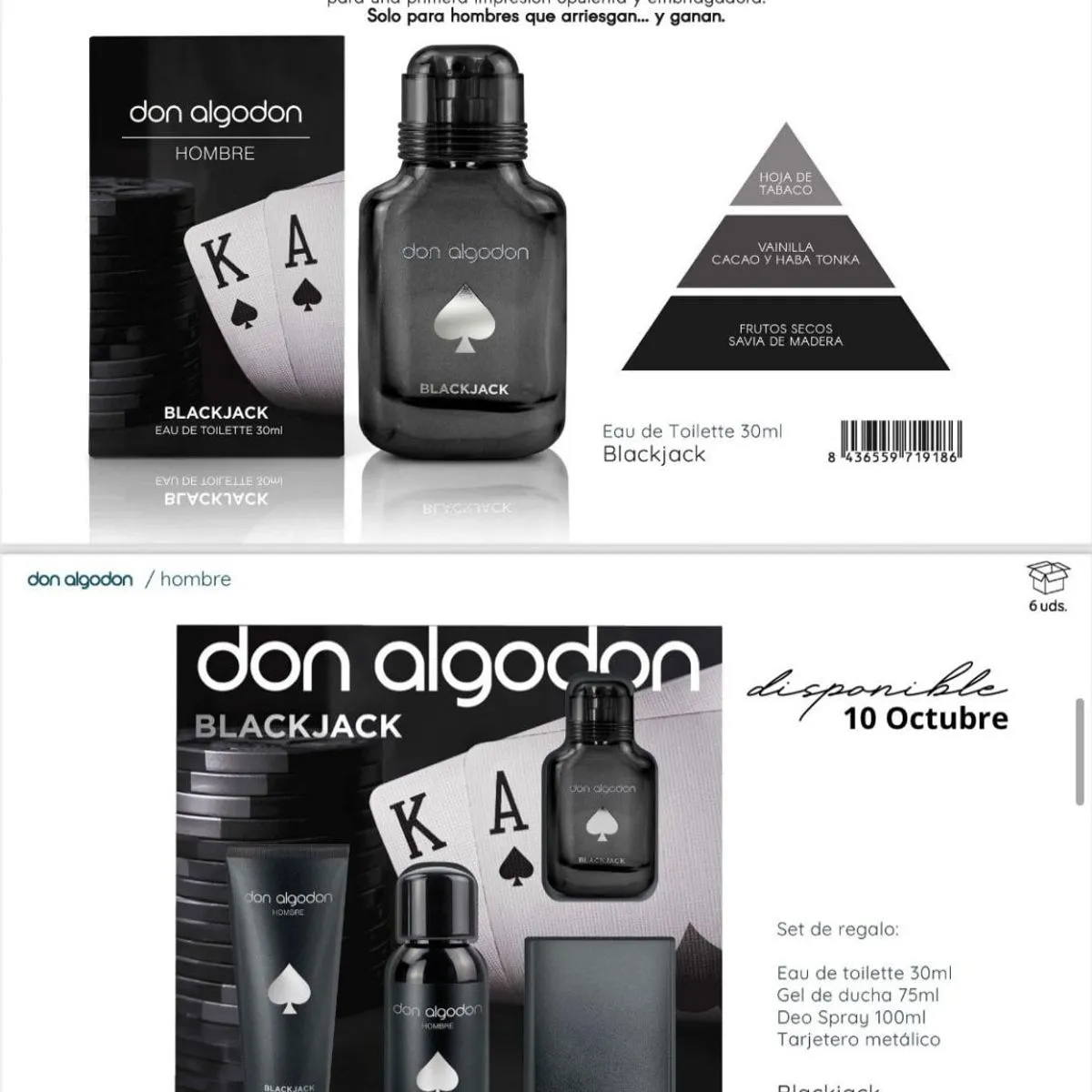 Zestaw prezentowy perfum damskich Blackjack Eau de Toilette 50ml
