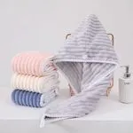 Mikrofibry Turba - ręczniki do włosów 3 szt. różowe/szare/niebieskie