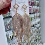 Kolczyki damskie wiszące z kryształkami VikiLadylady