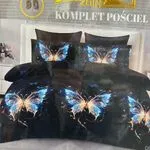 Komplet Pościel 3cz Milano 160/200 Motyw Motyli