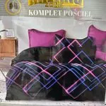 Komplet Pościel 3cz 160/200 MilanoZona fioletowo-czarny