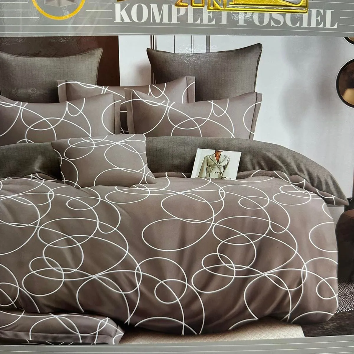 Komplet Pościel Milano 3cz 160/200 szary