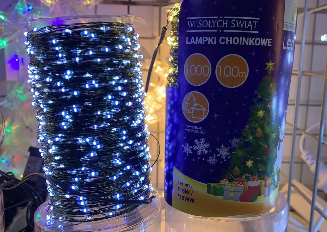 Lampka 1000LED 100m choinkowa