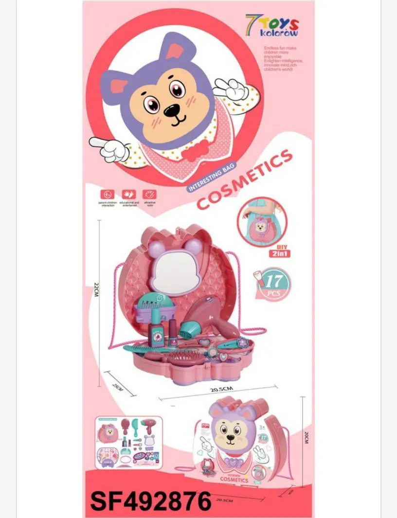 Zestaw zabawek kosmetyczek Cosmetics dla dzieci 7TOYS