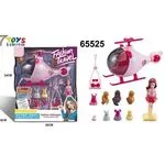 Zestaw Zabawki Fashion Travel Helikopter Różowy