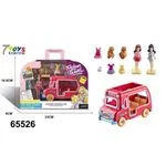 Zestaw zabawek My First Fashion Travel Cutie Car 65526