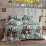 Komplet Pościel 3cz Milano 160/200 Szary Kwiatowy