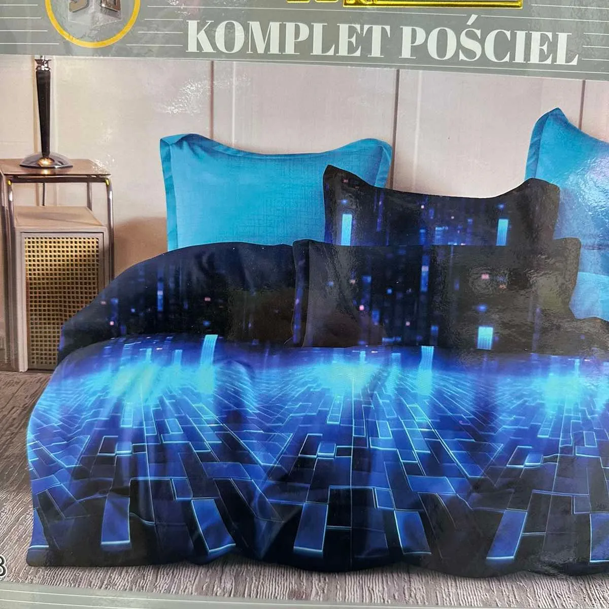 Komplet Pościel 3cz Milano 160/200 Niebieski