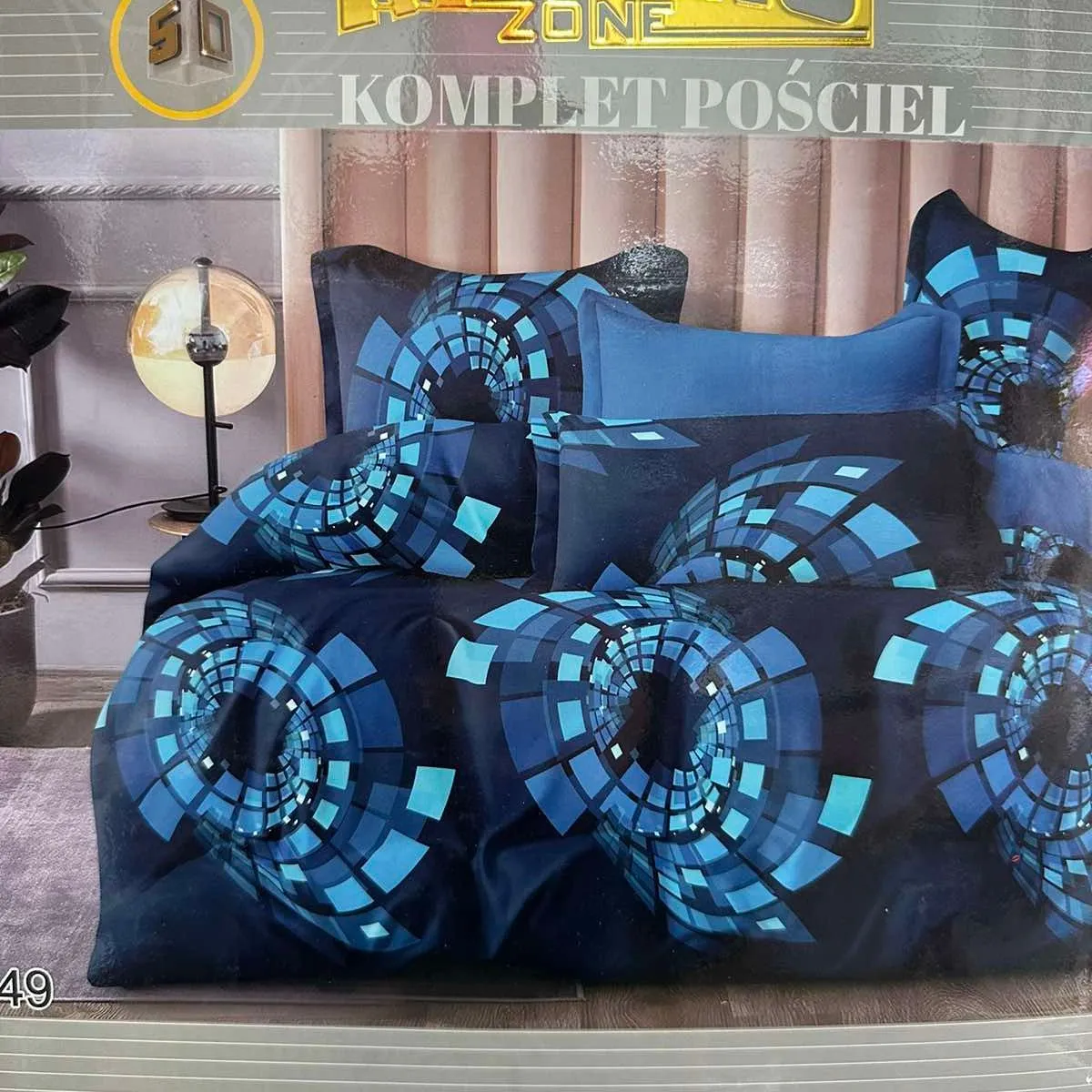 Komplet Pościeli 3el. Milano 160/200 Niebieski